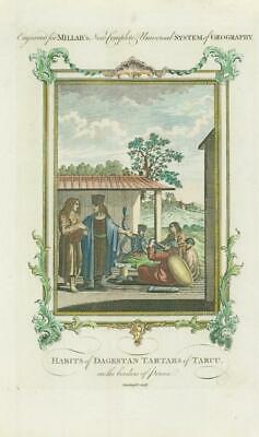 1778 'HABITS OF DAGESTAN TARTARS OF TARCU PERSIA' Iran Asia Middle East (MG54)