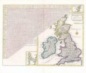 1805 Map GREAT BRITAIN AND IRELAND with ye Judges Circuits Cary Stockdale (LM13)