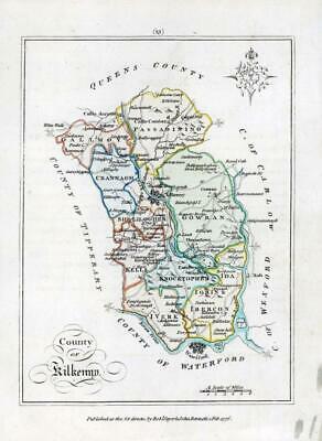 1776 IRELAND - Rare engraved antique map of KILKENNY by Bernard Scale (BS2/20)