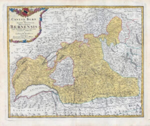 1766 Large Map of Switzerland CANTON BERN Bernensis by Homann (HM59)