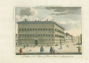 1778 'VIEW OF THE PALACE OF PRINCE STROZZI AT FLORENCE' Palazzo Italy (MG23)