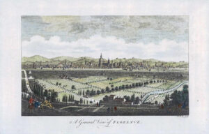 1759 Original Antique Print - ITALY A General View of FLORENCE (17)
