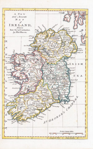 1778 A NEW AND ACCURATE MAP OF IRELAND by Thomas Bowen (LM30)