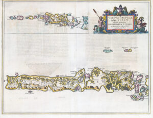1654 VISTUS INSULA vulgo VIIST Outer Hebrides Uist Scotland Map by BLAEU