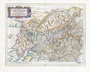 1654 BRAID-ALLABAN ATHOLIA MARRIA Tay River Murray Firth EAST Scotland Map BLAEU