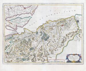 1654 MORAVIA SCOTIAE PROVINCIA Murray Firth Loch Ness Scotland Map by BLAEU