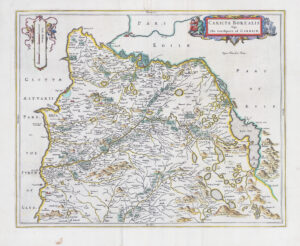 1654 CARICTA BOREALIS CARRICK South Ayrshire Scotland Map by BLAEU