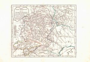 1792 PARTIE MERIDIONALE RUSSIE TARTARIE Tartary Russa Crimea Map (GSM12)