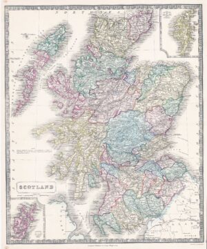 1851 SCOTLAND LARGE MAP (GPM23)