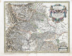 1620 PIEMONTE ET MONFERRATO Italy Map Piedmont Monferrato by Magini (LM34)