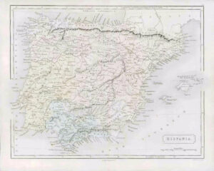 1864 - Original Antique Map ANCIENT SPAIN & PORTUGAL Hispania (20)