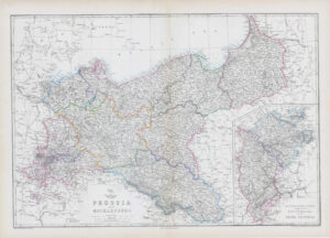 1863 Large Antique Map SWITZERLAND by Edward Weller (DA58)