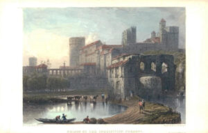 1829 Print SPAIN Andalucia - View PRISON OF INQUISITION CORDOVA Córdoba (TS6)