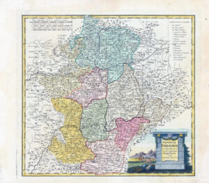 1791 Map of Spain PROVINCIA EXTREMADURA Cacerés Badajoz by Homann (HM65)