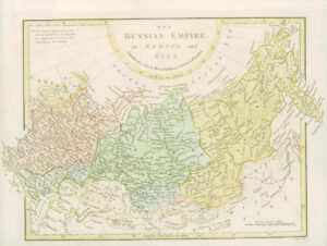 1801 Antique Map RUSSIA RUSSIAN EMPIRE IN EUROPE & ASIA Wilkinson (GC3/64)
