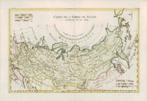 1780 Antique Map of L'EMPIRE DE RUSSIE RUSSIA Russian Empire by Bonne (33)