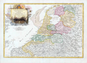 1782 Partie Septentrionale Pays Bas LARGE MAP HOLLAND BELGIUM NETHERLANDS (JM)