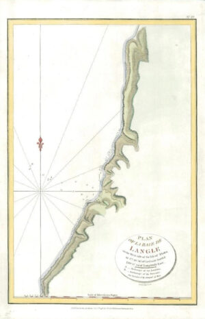 1798 Antique Map - PLAN OF LA BAIE DE LANGLE Russia Sakhalin by Perouse (46)