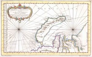 1770 Map PARTIE DE LA MER GLACIALE LA NOUVELLE ZEMBLE Nova Zembla Russia (BM3-23)