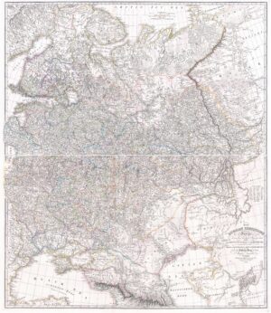 1839 Antique MAP OF THE RUSSIAN DOMINIONS  by WYLD (WM12/13)
