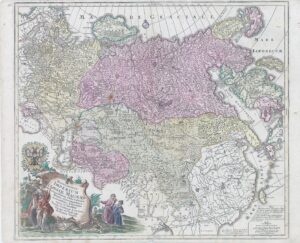 1760 SPATIOSSIMUM IMPERIUM RUSSIAE MAGNAE Russia Asia Siberia Antique Map