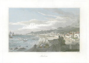 1820 Original antique print Island MADEIRA Portugal Portuguese Colonies (CT17)