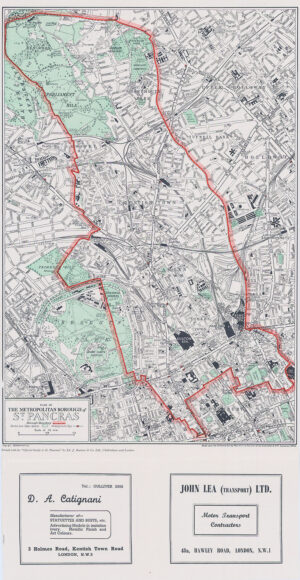 1947 Original Vintage Map