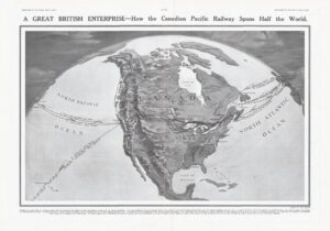 1911 MAP CANADA Pacific Railway Company Pacific Atlantic Gulf of Mexico (DP04)