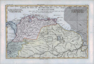 1780 Antique Map of NORTHERN SOUTH AMERICA PANAMA ECUADOR SURINAM by Bonne (16)