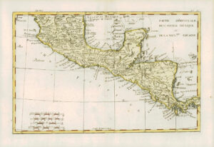 1780 Antique Map of CENTRAL AMERICA SOUTHERN MEXICO Mexique  by Bonne (19)