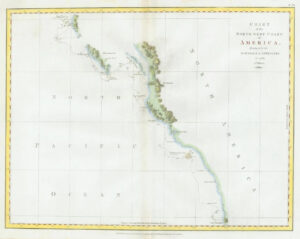 1798 Antique Map NORTH WEST COAST AMERICA Cape Redondo Graham Island Perouse (M5