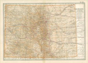 1903  Large Colour Map COLORADO (EB101)