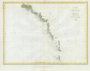 1798 Antique Map NORTH WEST COAST AMERICA Prince Rupert Alaska Elias Perouse (M6