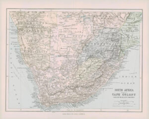 1903 Original Antique Colour Map  - SOUTH AFRICA Cape Colony (41)
