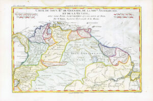 1773 Map CARTE DE GRENADE ANDALOUSIE GUYANE Guyana Curacao Tobago (BM3-6)