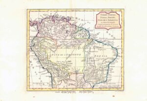c1795 TERRE-FERME PEROU BRESIL PAYS DE L'AMAZONE South America Map (LM-19)