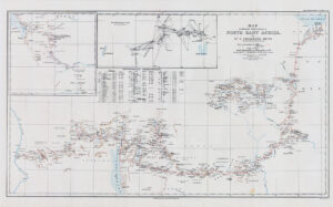 1900 NORTH EAST AFRICA Somalia Ethiopia Kenya Uganda RARE Map Donald Smith