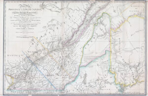 1838 A NEW MAP OF THE PROVINCE OF LOWER CANADA Large Antique Map WYLD