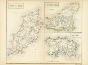 c1820 - Antique Map BRITISH ISLES Chapman Hall outline hand colour (CP26-M)