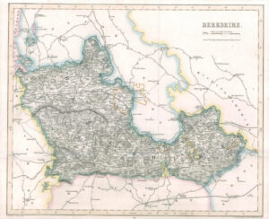 1842 Engraved Map of BERKSHIRE by Fisher (FM2/2)