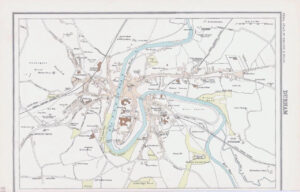 c1885 Map ENGLAND - DURHAM Bartholomew (RA73)