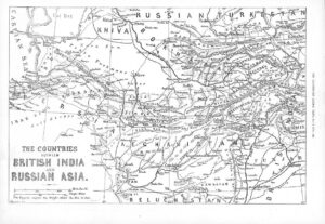 1878 - Antique Map COUNTRIES Between BRITISH INDIA & RUSSIAN ASIA  (120)