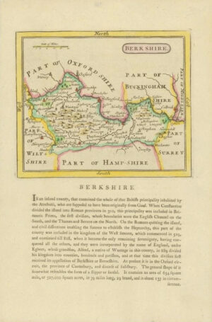 c1787 Original Antique Map of the county of BERKSHIRE by John Seller (002)