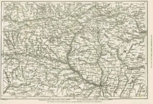 1877 Antique Print - BULGARIA TURKEY PLOVDIV EDIRNE MAP ADRIANOPOLE  (204)