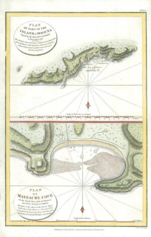 1798 Antique Map - SAMOA PLANS OF MAOUNA & MASSACRE COVE by Perouse (46)