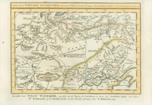1749 Original Antique Map - CHINA MONGOLIA Lake Baikal Beijing Siberia (20)