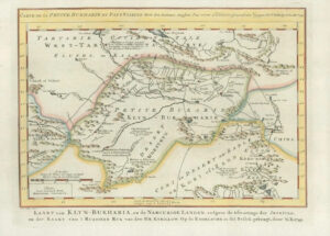 1749 Original Antique Map - CHINA Russia Turkestan PETITE BUKHARIE Asia (16)
