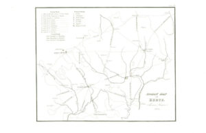 1813 Hertfordshire Large Engraved Roman Map by Thomas Leman (HC2)