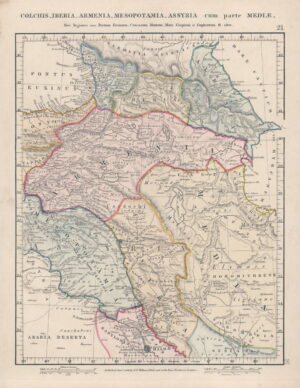 1809 Original Antique Map of COLCHIS IBERIA ARMENIA by Wilkinson (WKM49)