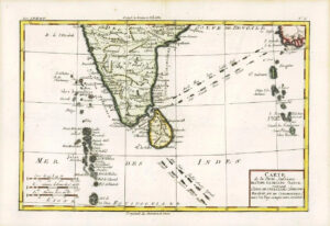 1780 Antique Map of SOUTHERN INDIA SRI LANKA MALDIVES ANDAMAN  by Bonne (36)